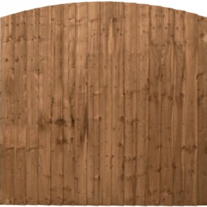 Close board fence - convex