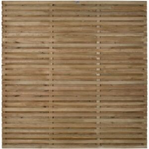 Double Slatted Fence Panels