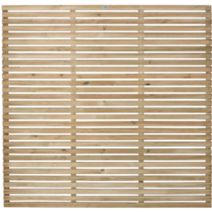 Single slatted fence panels